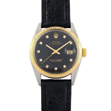 Rolex 16013G Datejust 36 Black Diamond Dial 36mm 1988