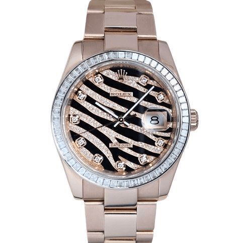 Rolex Datejust 36 116285BBR Zebra Pave RARE Factory Diamond