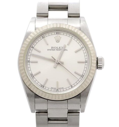 Rolex 77014 Oyster Perpetual 31 Fluted Bezel 31mm 2000 P Serial