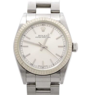 Rolex 77014 Oyster Perpetual 31 Fluted Bezel 31mm 2000 P Serial