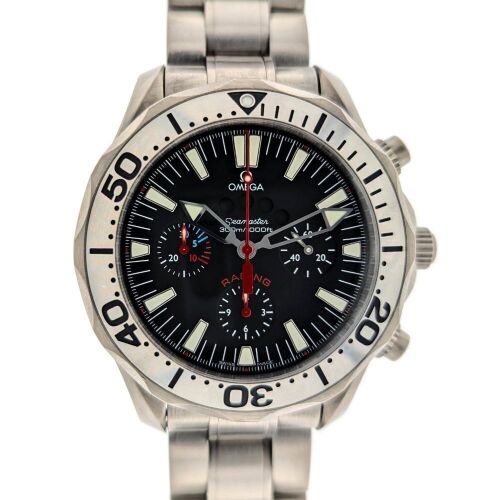 Omega 2269.52 Seamaster Diver 300 M Titanium Racing Regatta 44mm 2004 w Papers