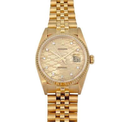Rolex 16018 Datejust 36 Chevrolet Diamond Dial 36mm 1986
