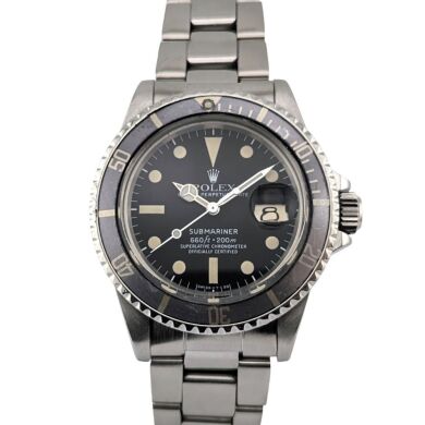 Rolex 1680 Vintage Submariner Date Ghost Bezel 40mm 1979