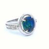 18ct White Gold, Opal and Diamond Ring - 3