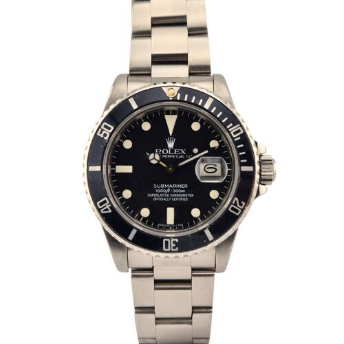 Rolex 16800 Submariner Date Black Matte Dial 40mm 1984