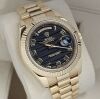 Rolex Day-Date II 41 Black Wave Dial 218238 - 4
