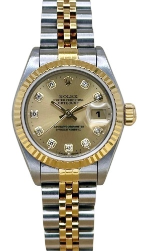 Rolex Lady-Datejust 26 Champagne Big Diamond Dial