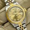 Rolex Lady-Datejust 26 Champagne Big Diamond Dial - 8
