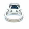 Canturi Jewels 18K White Gold Black Sapphire and Diamond Dress Ring from Metropolis collection - 4