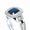 Canturi Jewels 18K White Gold Black Sapphire and Diamond Dress Ring from Metropolis collection - 5