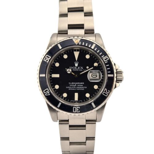Rolex 16800 Submariner Date Black Matte Dial 40mm 1984