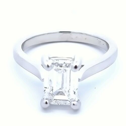 Platinum 2Cts Lab Diamond Solitare Ring