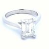 Platinum 2Cts Lab Diamond Solitare Ring - 2