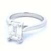 Platinum 2Cts Lab Diamond Solitare Ring - 3