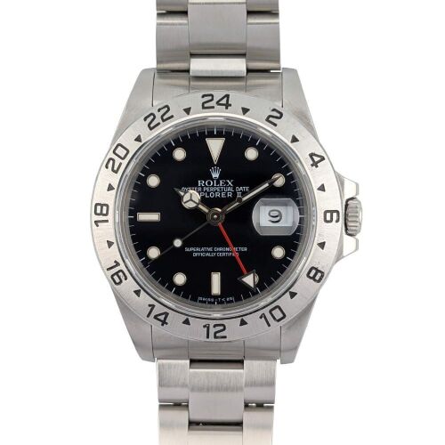 Rolex 16570 Explorer II Black Dial 40mm 1991 Box & Papers