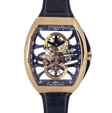 Franck Muller Vanguard Yachting Anchor Skeleton Rose Gold