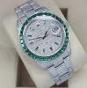 Rolex Datejust 41 Aftermarket Diamonds Emerald - 4