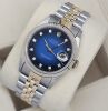 Rolex Datejust 36 Blue Vignette Diamond Dial 16233 - 2