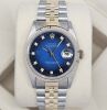 Rolex Datejust 36 Blue Vignette Diamond Dial 16233 - 3