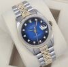 Rolex Datejust 36 Blue Vignette Diamond Dial 16233 - 4