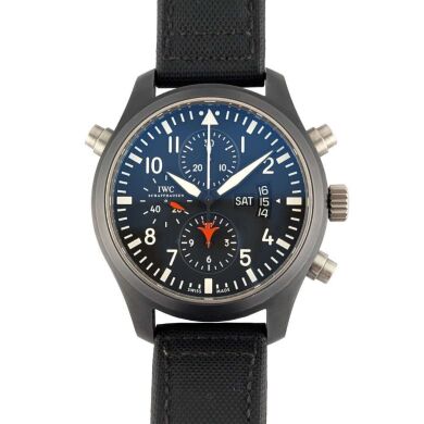 IWC IW379901 Pilot&rsquo;s Watch Double Chronograph Edition Top Gun 46mm 2008 Box & Papers