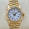 Rolex Oyster Perpetual 26 White Buckley 18K Yellow Gold Presidential Ref 67198 1985 - 2