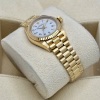 Rolex Oyster Perpetual 26 White Buckley 18K Yellow Gold Presidential Ref 67198 1985 - 6