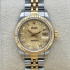 Rolex Lady-Datejust 26 Champagne Anniversary Big Diamond Ref 69173 1995 - 3