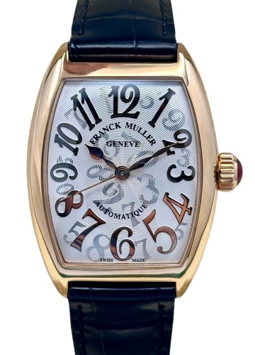 Franck Muller Cintr&eacute;e Curvex Asia Edition 18K Rose Gold Ref 7500 SC AT FO HO