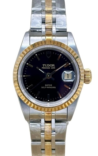 Tudor Princess Date Black 18K Yellow Gold Two Tone Ref 92413 2022