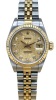 Rolex Lady-Datejust 26 Champagne Anniversary Big Diamond Ref 69173 1995