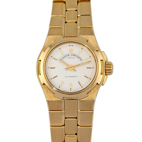 Vacheron Constantin 12050 Rare 18k Gold Automatic Overseas 24mm 1980s Box & Papers