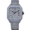 Cartier Santos Large Custom Diamond Set