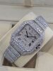 Cartier Santos Large Custom Diamond Set - 4