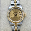 Tudor Princess Date 18K Yellow Gold Champagne Romans Ref 92413 NEW - 2