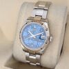 Rolex 278274 Datejust Blue Floral Diamond Dial 31mm 2023 Box & Papers Unworn - 4