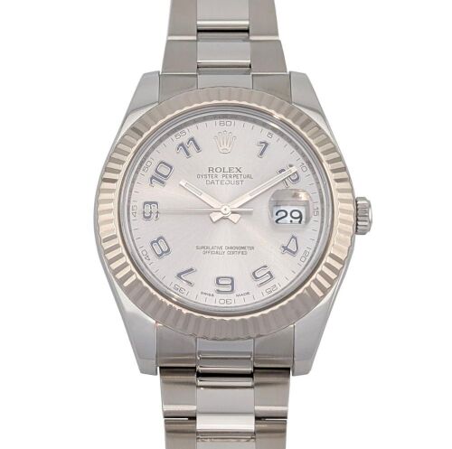 Rolex 116334 Datejust II Sunburst Silver Dial 41mm 2010