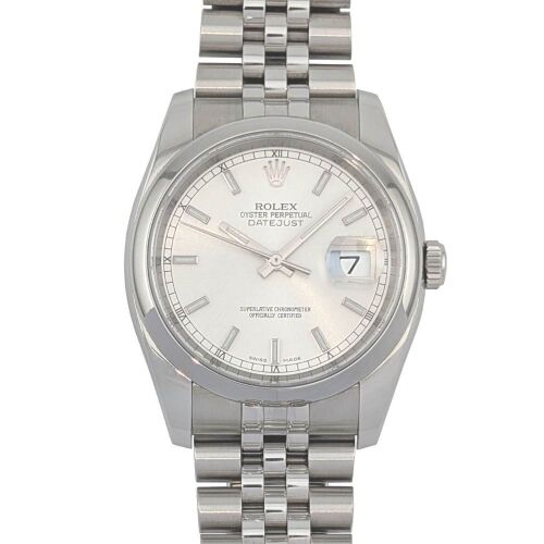 Rolex 116200 Datejust 36 Silver Dial 36mm 2015 Box & Papers