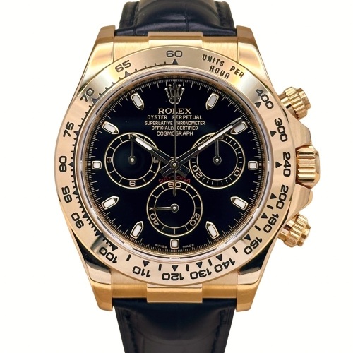 Rolex Cosmograph Daytona 18K Yellow Gold Black Dial 2014 (2024 RSC)