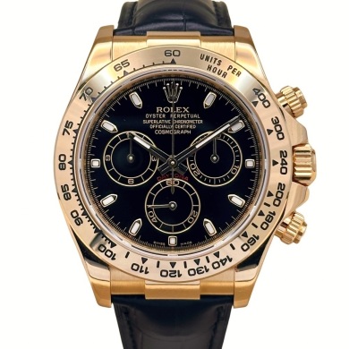 Rolex Cosmograph Daytona 18K Yellow Gold Black Dial 2014 (2024 RSC)