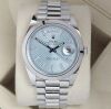 Rolex Day-Date 40 Platinum 228206 Ice Blue Motif - 3