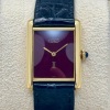 Cartier Tank Must Large Burgundy Dial Manual Winding - 2