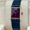 Cartier Tank Must Large Burgundy Dial Manual Winding - 3