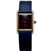 Cartier Tank Must Small Burgundy Dial Manual Winding