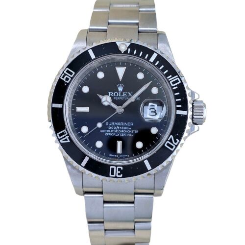 Rolex Submariner Date 16610 Engraved Rehaut