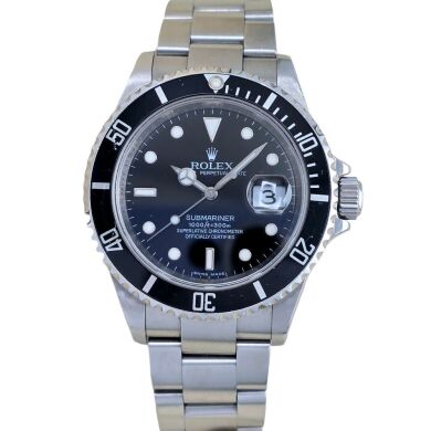 Rolex Submariner Date 16610 Engraved Rehaut