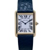 Cartier Tank Solo Large 18K Yellow Gold White Romans Ref 3167