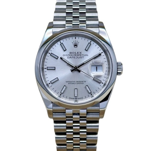 Rolex Datejust 36 Jubilee Sunburst Silver Ref 126200 2021