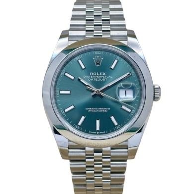 Rolex Datejust 41 Mint Green Jubilee Ref 126300 2025 New