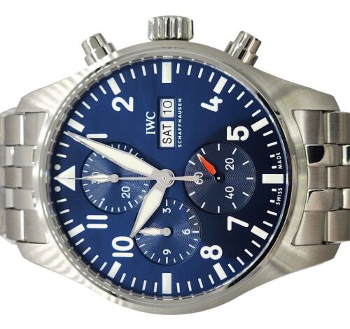 IWC Pilot's Chronograph Blue 43mm 2022 Box and Papers Stickered